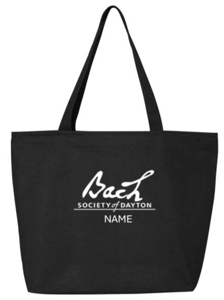 Zippered Tote -BACH