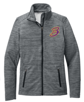 Ladies Full Zip Stripe Fleece Jacket -BBT25