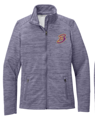 Ladies Full Zip Stripe Fleece Jacket -BBT25