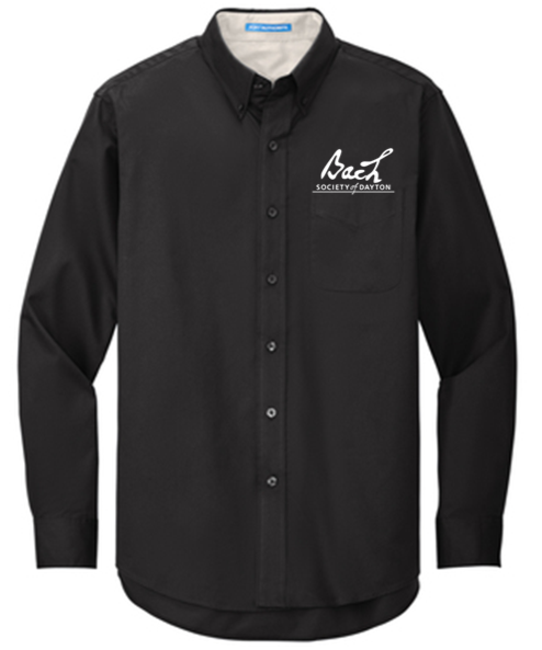 Long Sleeve Easy Care button down Shirt Ladies & Unisex- BACH