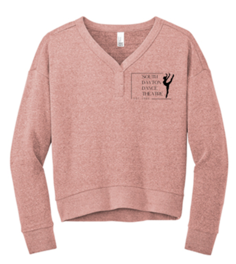 District® Women’s Perfect Tri® Fleece V-Neck Sweatshirt - SDDT24