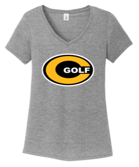 Ladies V Neck Tri Tee -CJG23