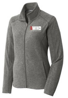 Heather Microfleece Full zip jacket ladies & Unisex -WHD24